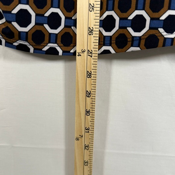 Michael Kors Sleeveless Top‎ Size 3x Geometric Print Zipper Detail - Picture 8 of 8